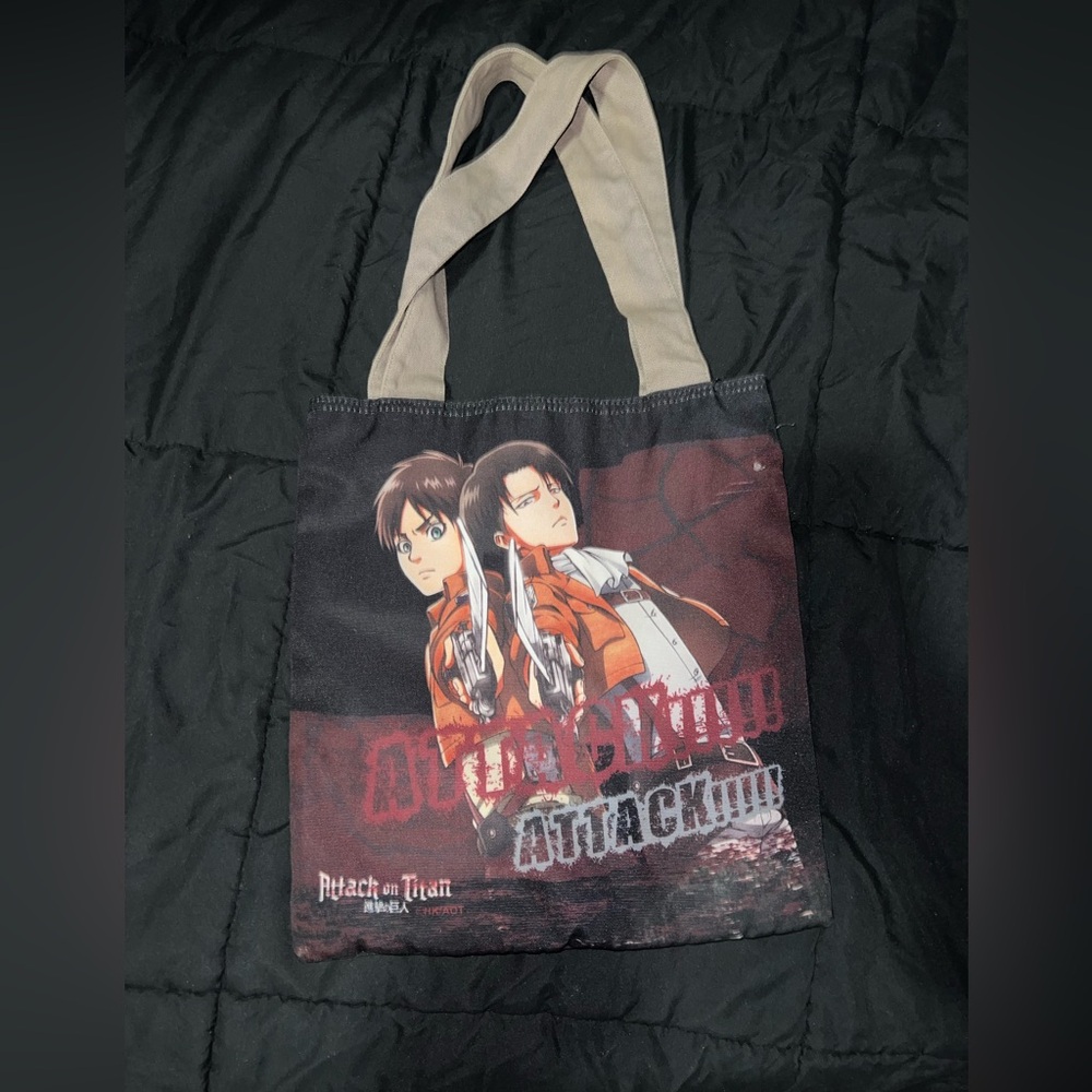Attack on titan tote bag